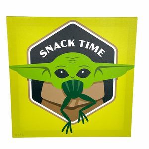 Star Wars Baby Yoda Snack Time Picture, 11.75x11.75